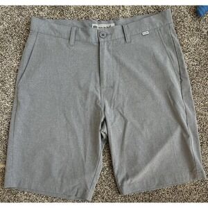 Travis‎ Mathew Shorts Mens 32 Pockets Button Lightweight Outdoors Chino Gray